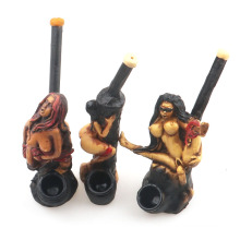 New hot sale creative beauty modeling resin smoking pipe